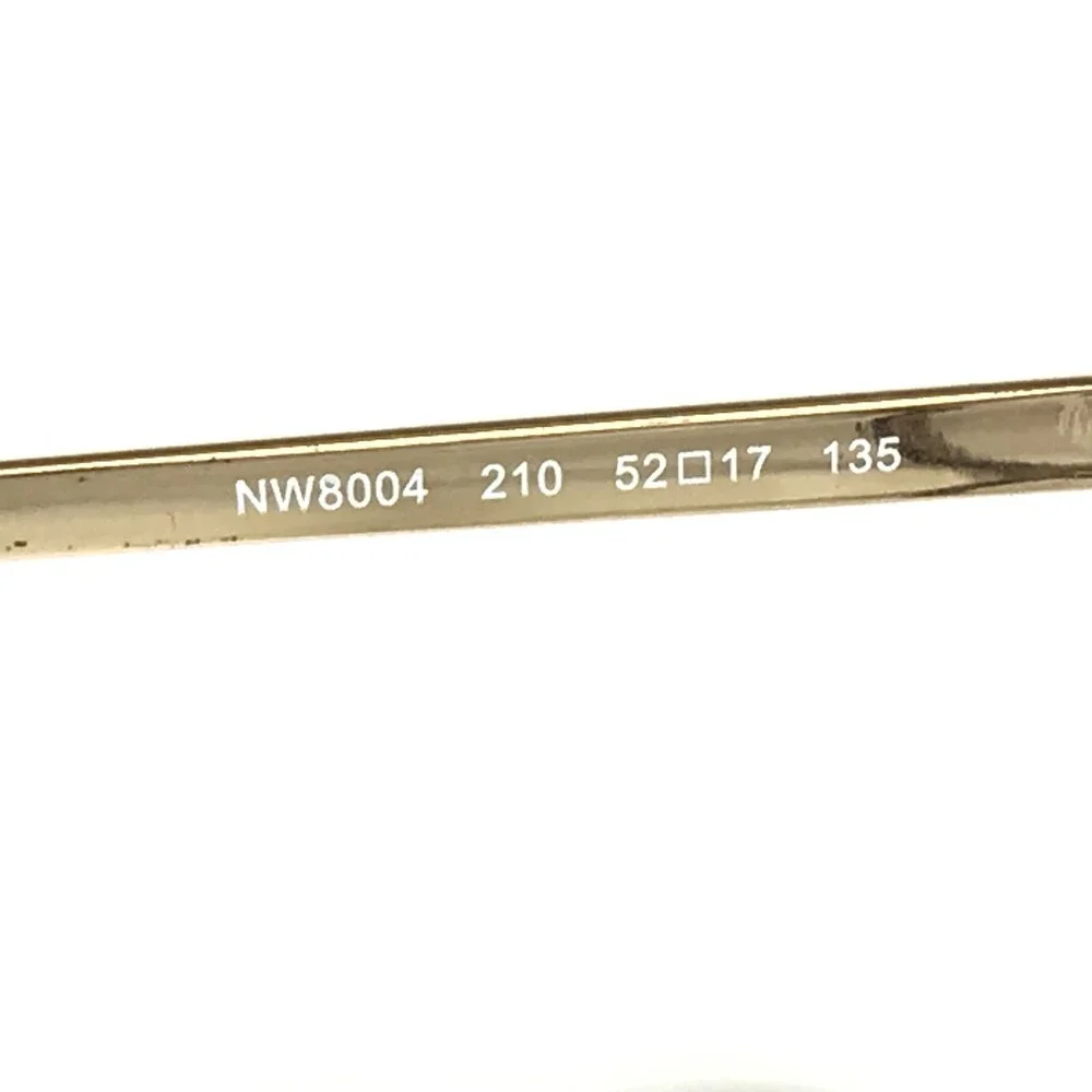 Nine West Eyeglasses Frames NW8004 210 Clear Brown Gold Cat Eye 52-17-135